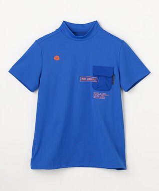 PW CIRCULUS 【WOMEN】ポケットモックネック ゴルフウェア レディース スカイブルー系