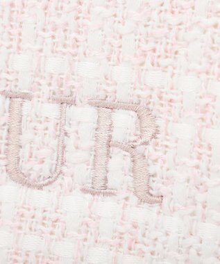 Maison de FLEUR スカーフ付きツイードスクエアトートバッグ Pink