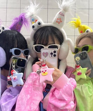 WEGO ミニメリクリお星さまモンスターぬいぐるみキーホルダー サックス