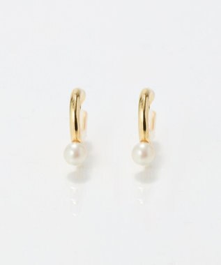 Phoebe 〈痛くないシリーズ/金属アレルギー対応〉ソロパールフープライトフィットイヤリング　ゴールド/ニッケルフリー ゴールド