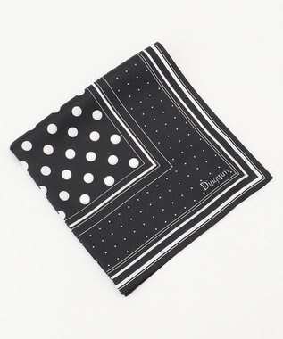 GRACE CONTINENTAL シルクドットスカーフ ブラック