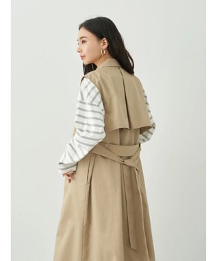 earth music&ecology ２ＷＡＹジレンチ Beige