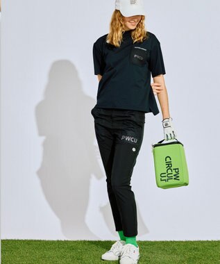 PW CIRCULUS 【WOMEN】ベンチレーション テーパードパンツ ゴルフウェア レディース ベージュ系