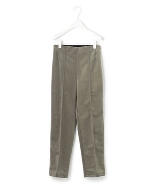 ICB 【洗える】 コーデュロイ テーパードパンツ アッシュカーキ系