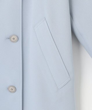 自由区 【XSサイズ～】トロトレンチ ロング丈コート スカイブルー系