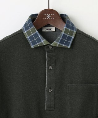 JOSEPH ABBOUD 【キングサイズ・微起毛/ジャパンファブリック】ウィンターダディー ポロシャツ カーキ系