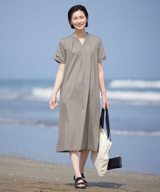 J.PRESS LADIES 【WEB限定カラーあり・A4サイズ収納可・セットアイテム】ポーチ付き PRINTED トート バッグ ブラック系