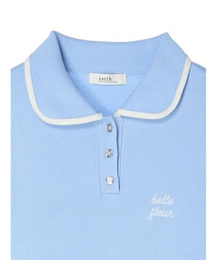 earth music&ecology ワンポイントポロワンピース White