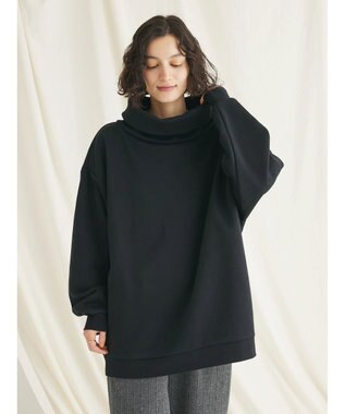 CRAFT STANDARD BOUTIQUE 【男女兼用】裏起毛タートルスウェット Black