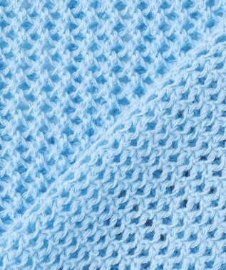 組曲 KIDS 【S-Lサイズ】クロッシェライク　カーディガン サックスブルー