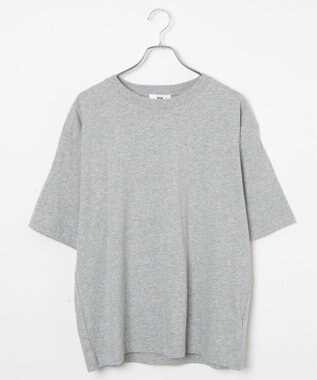 WEGO 【ユニセックス着用ITEM/綿100%/XSSMLサイズ展開】リラックスフィットコットンT 杢グレー