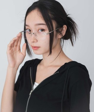 WEGO リムレスデザインアイウェア シルバー