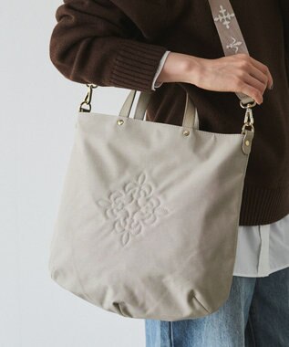 russet 《15か月連続！ブランド月間ランキング1位》コーデュラナイロン2WAYトートバッグ(CE-1404-WEB) L.Greige