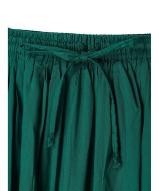 earth music&ecology コットンボイルボリュームスカート Green