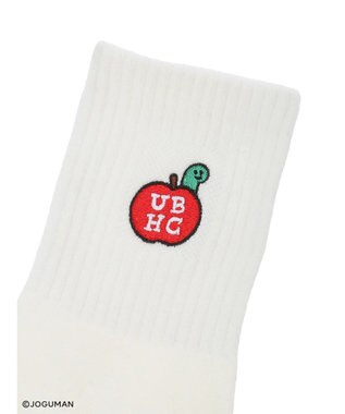 Green Parks ジョグマン／ワンポイント刺しゅうソックス Red