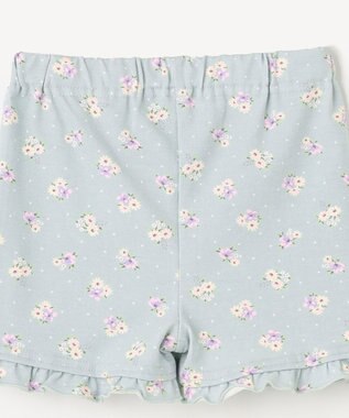 ANY KIDS 1分丈 スパッツ ミント×花柄