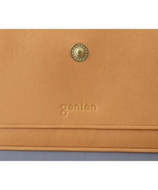genten ピア ボックス2つ折り財布 エクリュ