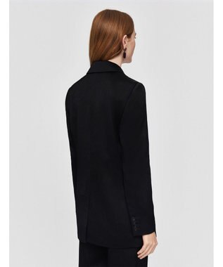 JOSEPH テクスチャードビスコース　ダブルブレステッドジャケット Black