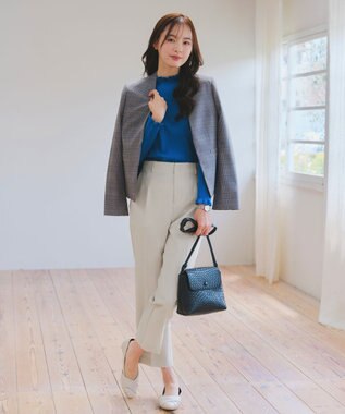 Tiaclasse 【洗える】テーパードパンツ アイボリー