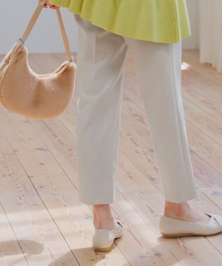 Tiaclasse 【洗える】テーパードパンツ アイボリー