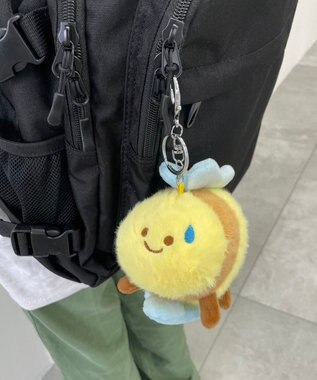 WEGO にこにこみつばちぬいぐるみキーホルダー 柄1
