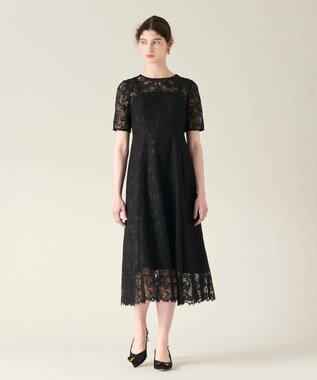 GRACE CONTINENTAL コードレースフレアドレス ブラック