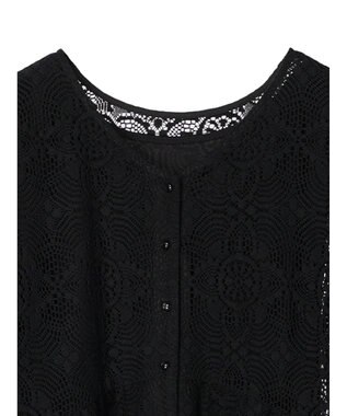 Green Parks ＳＥＴ２点レースワンピース×インナー Black