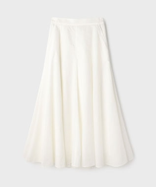 GRACE CONTINENTAL ナイロンボリュームスカート ホワイト