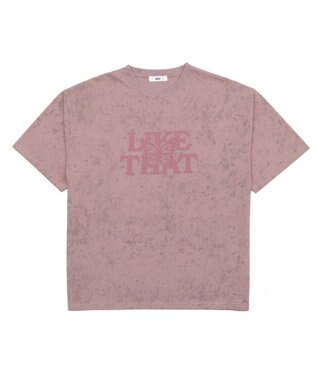 WEGO スノーパターングラフィックT（SS） ピンク