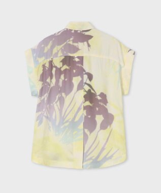 Paul Smith 【洗える】Sun Shadow 半袖シャツ ライトイエロー