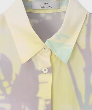 Paul Smith 【洗える】Sun Shadow 半袖シャツ ライトイエロー
