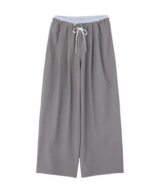 AMERICAN HOLIC 【マルチ機能】Wウエストパンツ Gray Mixture