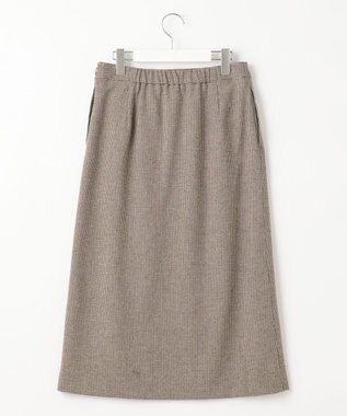 J.PRESS LADIES ドビー チェック スカート ベージュ系3