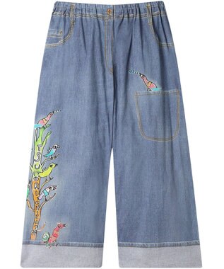 tsumori chisato SLEEP ツモリチサト ボトムス 綿100%(本体) 楊柳素材 8分丈 レディース UOT215 /ワコール