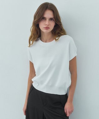 BEIGE， 【ロングセラー】LAURA / ストレッチ ドロップショルダーニット