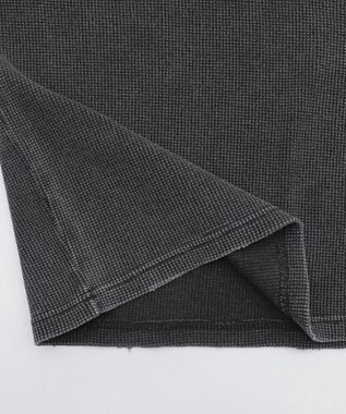 WEGO 【ユニセックス着用ITEM/MLサイズ展開】ブリーチワッフルダメージグラフィックT（SS） スミクロ