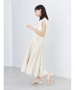 earth music&ecology ツイルフレアジャンスカ Light Beige