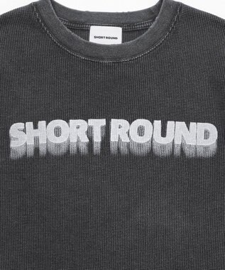 WEGO 【ユニセックス着用ITEM/MLサイズ展開】ブリーチワッフルダメージグラフィックT（SS） スミクロ