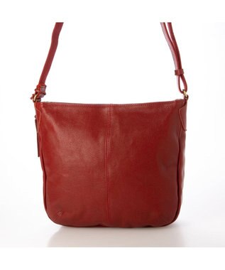 UNBILLION アトランタ ATLANTA / 牛革縦ファスナーショルダー レッド