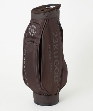23区GOLF 【UNISEX】 ドビークロス キャディバッグ ダークブラウン系