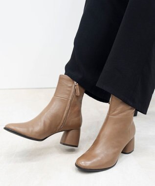 APOM 本革シープスキンサイドジップアンクルブーツ 60