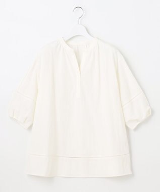 J.PRESS LADIES L ナチュラルジャージー カットソー ホワイト系