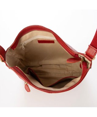 UNBILLION アトランタ ATLANTA / 牛革縦ファスナーショルダー レッド