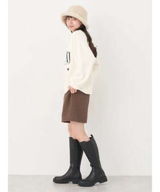 earth music&ecology アソートロゴスウェット Ivory