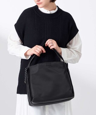 Y'SACCS 【大人のおしゃれ手帖10月号掲載】市川実和子×Y'SACCS　ナイロンすっきりトート ブラック