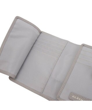 CLATHAS デフィ 財布機能付きカードケース ライトグレー