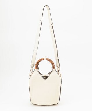 23区 【CLASSY.6月号掲載】LORISTELLA バンブーハンドル ショルダーバッグ ホワイト系