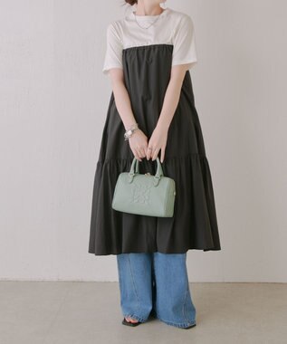 russet 《composition》レザー2WAYミニボストンバッグ(CE-1684) Green