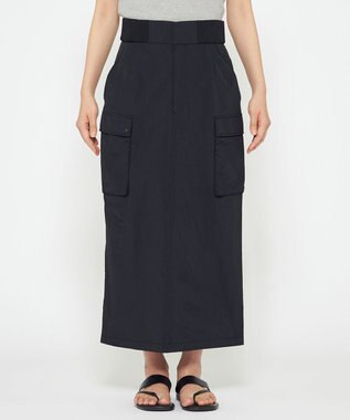 uncrave 【撥水・洗濯機洗い可】プルーフ ナイロン スカート（uncrave WHITE） ブラック