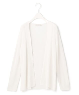 ICB L 【WEB限定カラーあり・洗える】コットンアセテートカーディガン アイボリー系